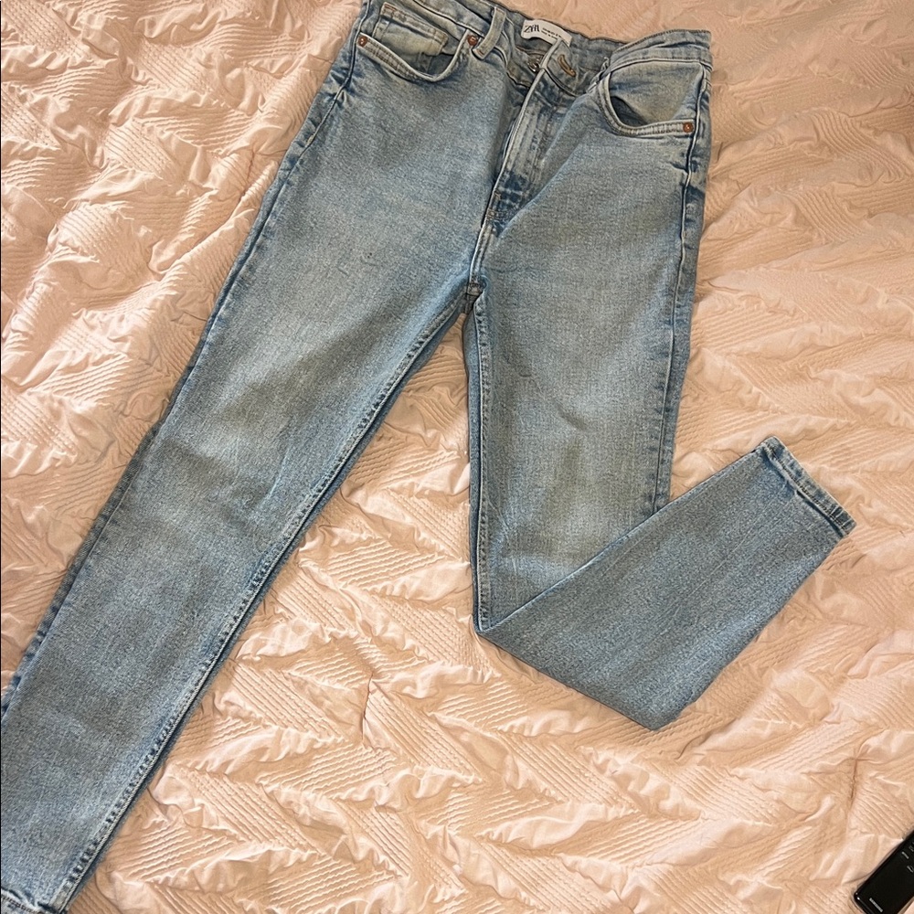 Zara Light Blue Skinny Jeans